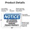 Signmission No Loitering No Overnight Parking Private Property OSHA Notice Sign, Aluminum, 10in W x 7in L, 2PK OS-2PACK-NS-A-710-L-14694 - alternate 6
